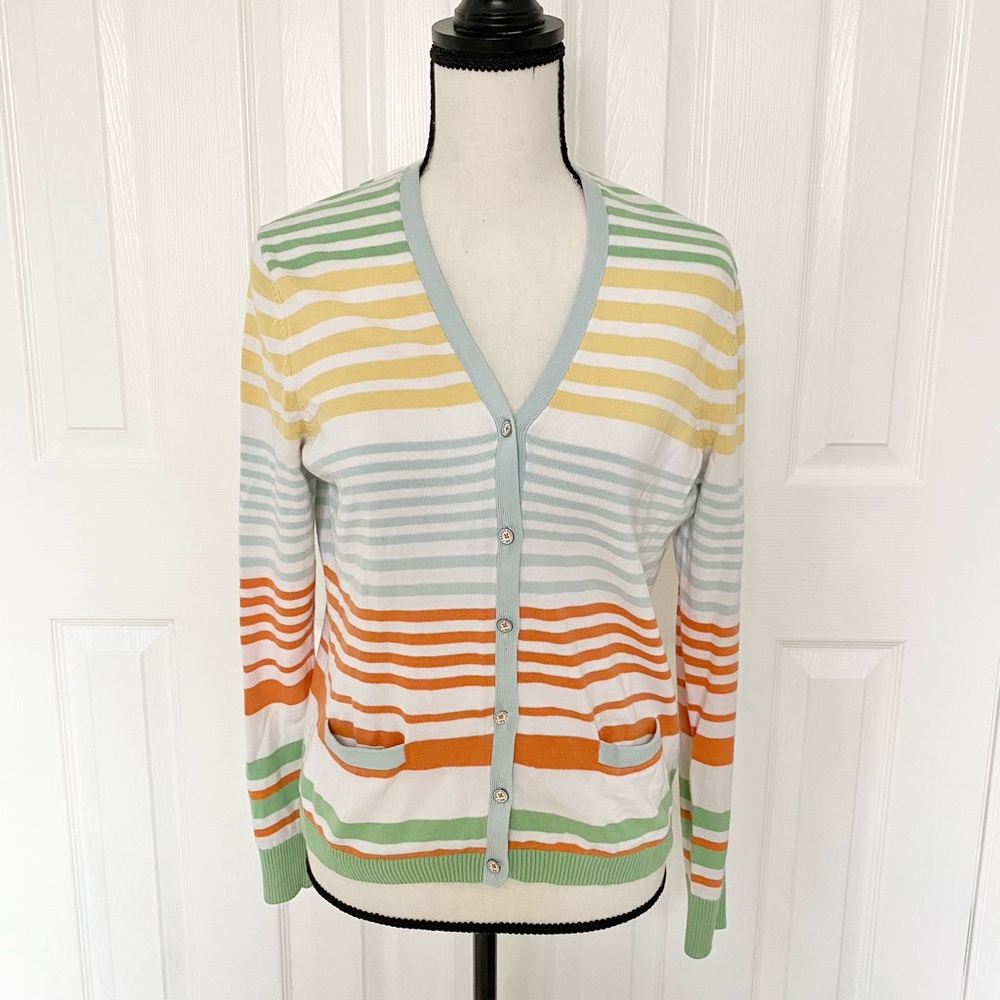 Brooks Brothers Striped Cardigan